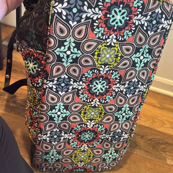 Vera Bradley Sierra Gym Duffle Overnight Carry-On Bag Floral Paisley Print - Picture 8 of 11